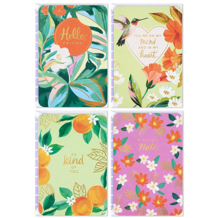 hallmark Sumptuous Florals Assorted Multi-Occasion Cards Pack of 4