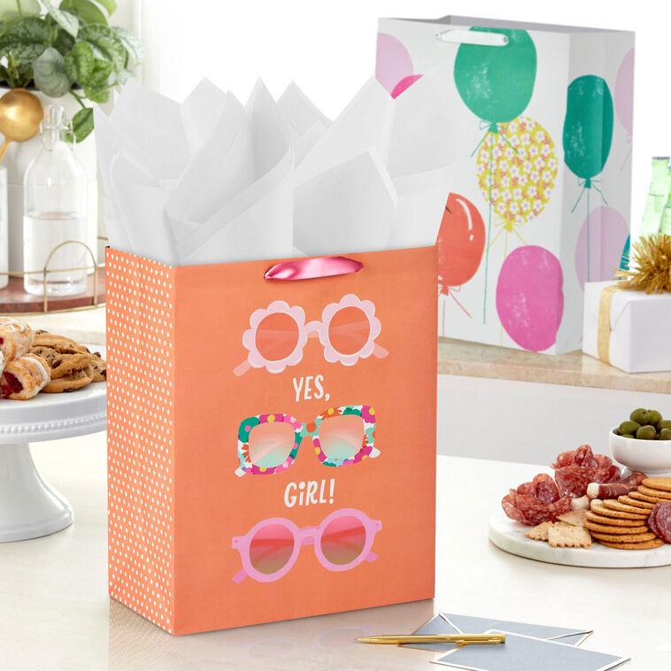 Hallmark Sunglasses And Balloons 2-Pack Birthday Gift Bag Bundle