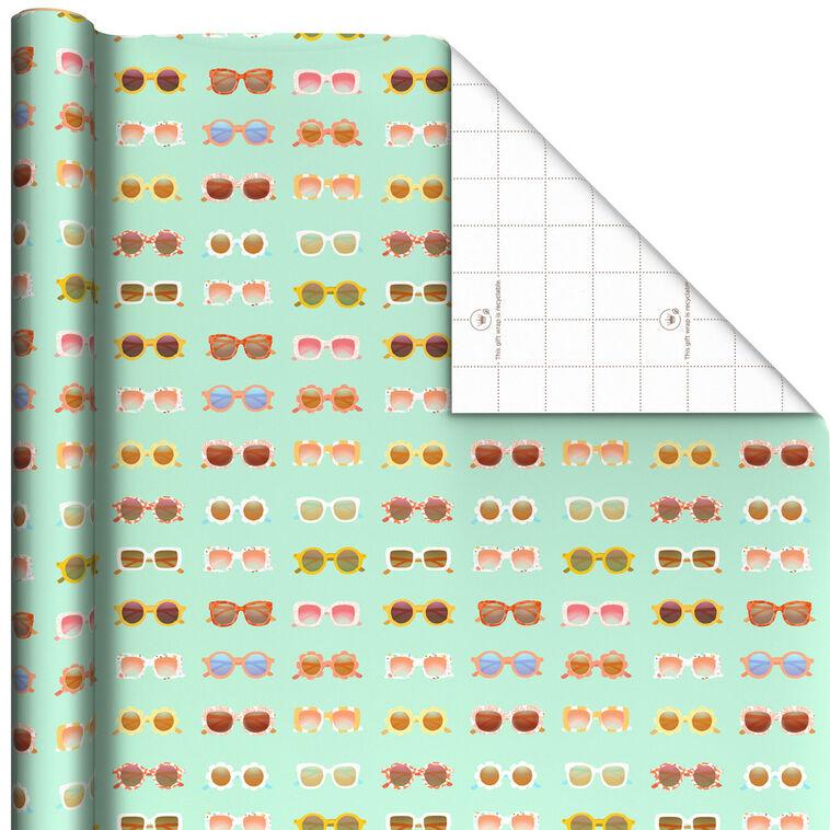 hallmark Sunglasses on Mint Wrapping Paper 20 sq. ft