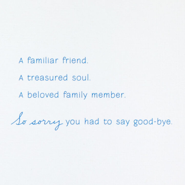 Hallmark Sunlit Forest Sympathy Card For Loss Of Cat