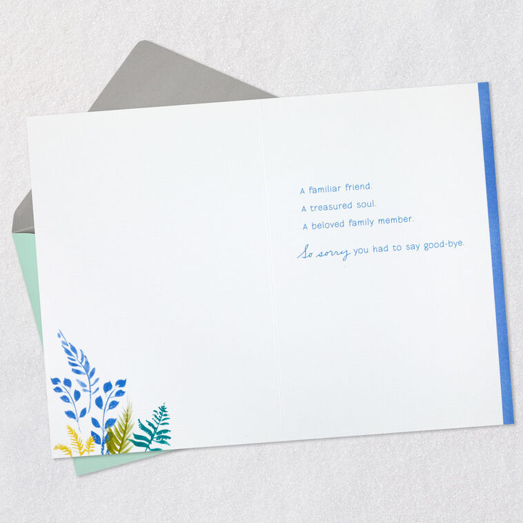 Hallmark Sunlit Forest Sympathy Card For Loss Of Cat
