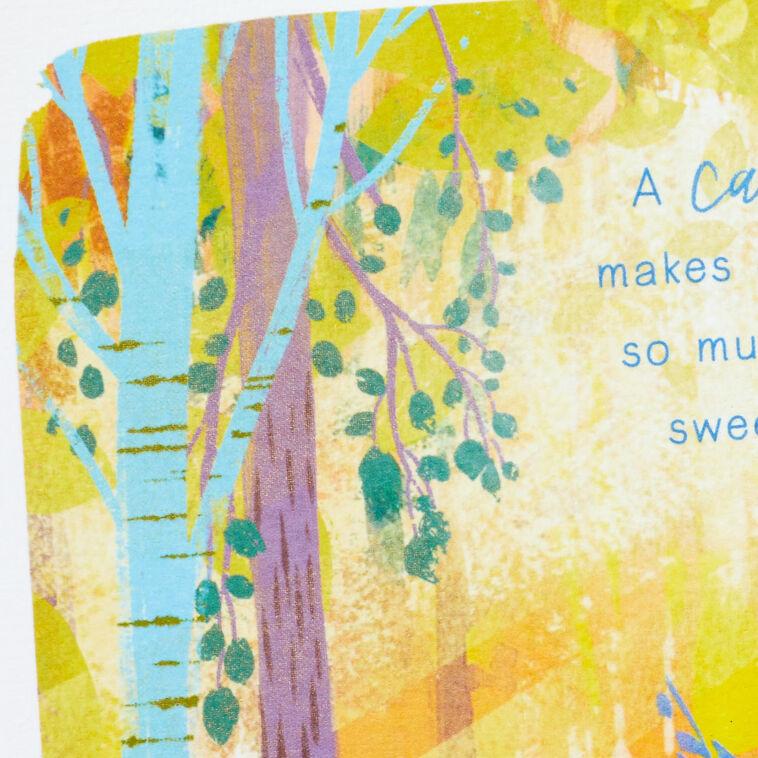 Hallmark Sunlit Forest Sympathy Card For Loss Of Cat