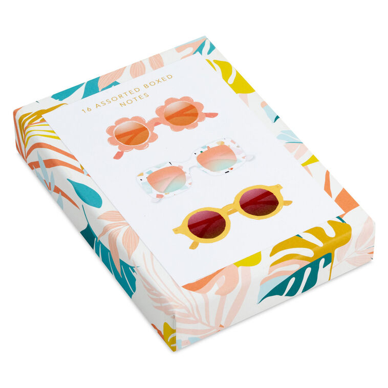 Hallmark Sunny Tropical Assorted Boxed Blank Notes Pack Of 16