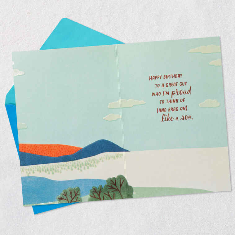 Hallmark Sunset Landscape Like A Son Birthday Card For Him