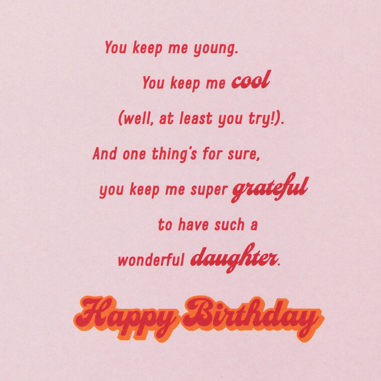 Hallmark Super Grateful For You Birthday Card For Daughter