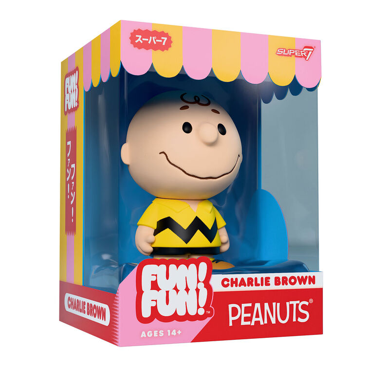 Hallmark Super7 Peanuts Fun Fun Charlie Brown Vinyl Figurine 5"
