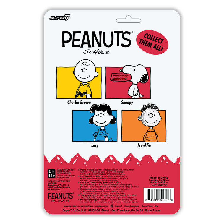 Hallmark Super7 Peanuts Snoopy Wave 7 ReAction Figure