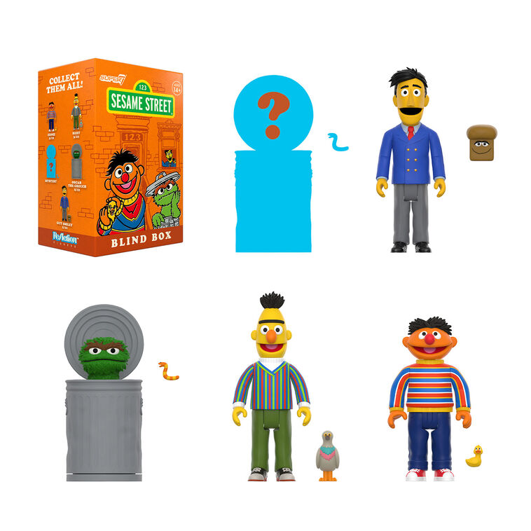 hallmark Super7 Sesame Street ReAction Figure Mystery Box 3.75"