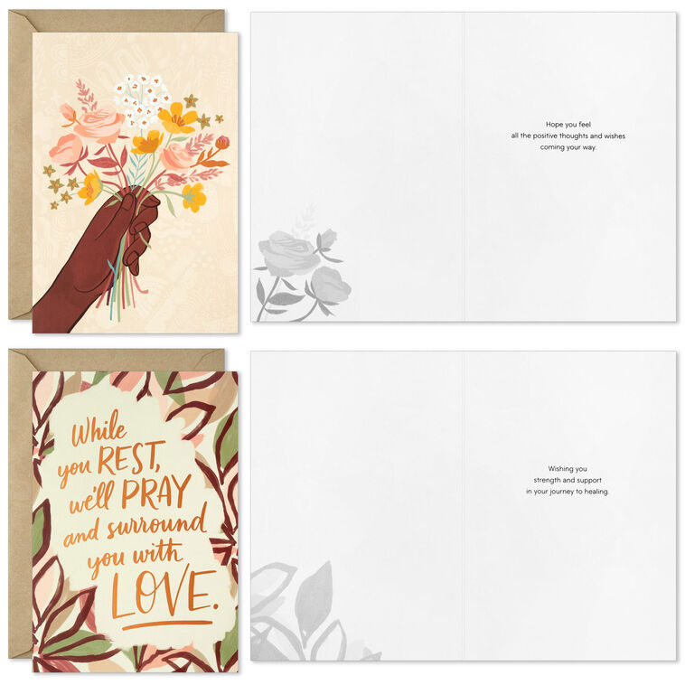 Hallmark Surrounded With Love Assorted Boxed Get Well Cards Pack Of 16