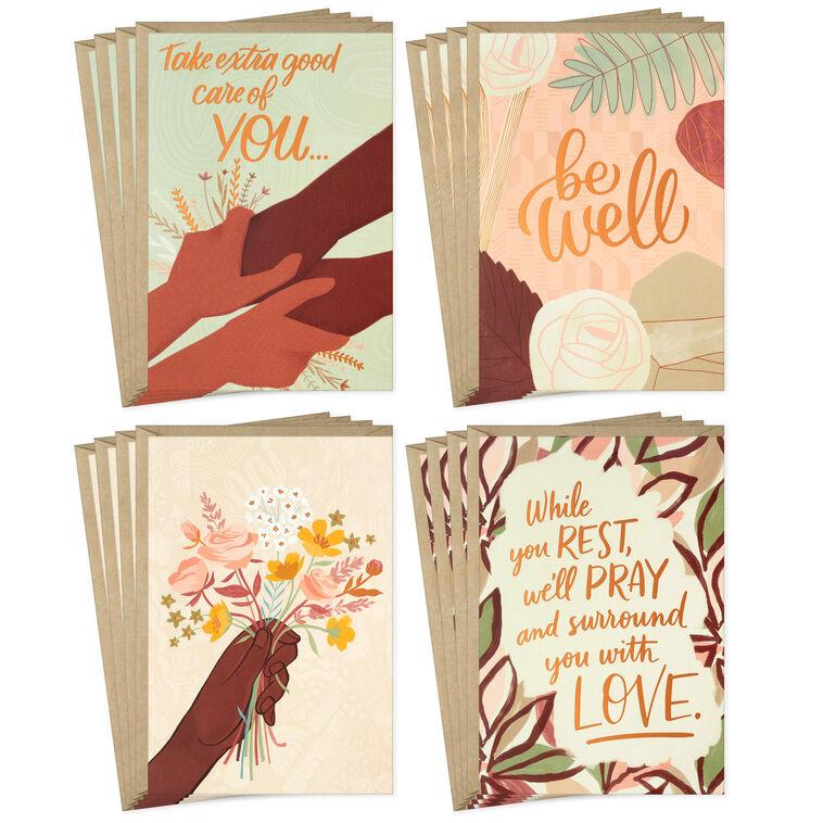 hallmark Surrounded With Love Assorted Boxed Get Well Cards Pack of 16