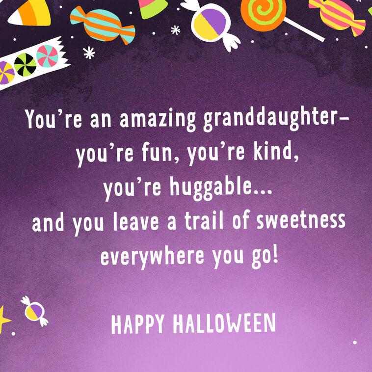 Hallmark Sweet And Huggable Halloween Card For Granddaughter