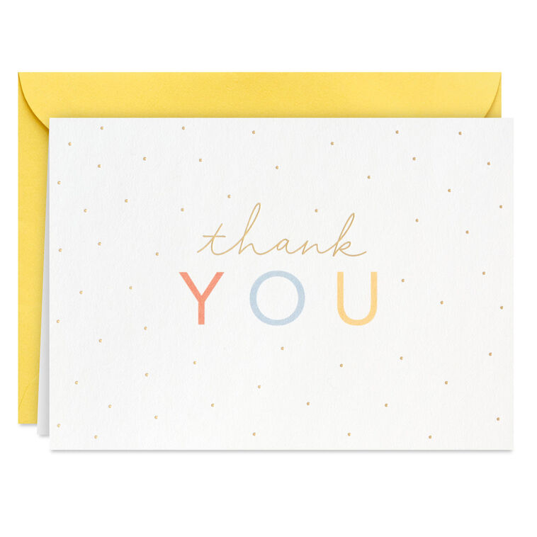 Hallmark Sweet Dots Boxed Thank-You Notes Pack Of 10