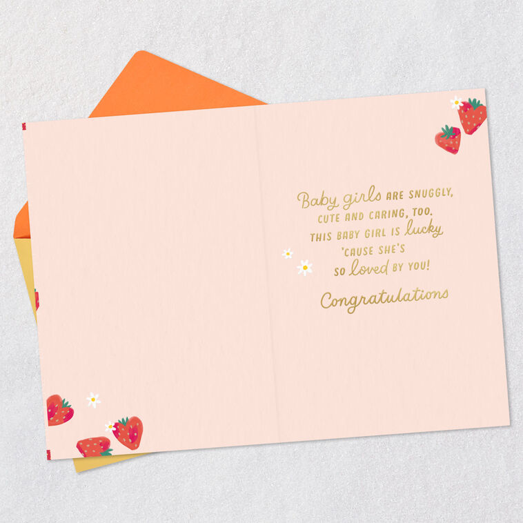 Hallmark Sweet Fun And Loved A Ton New Baby Girl Card