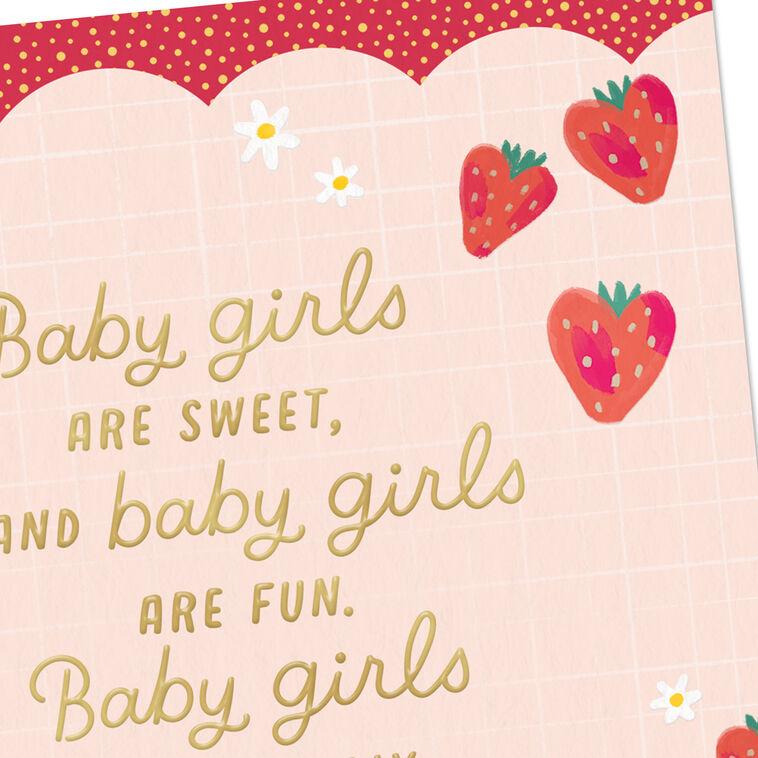 Hallmark Sweet Fun And Loved A Ton New Baby Girl Card