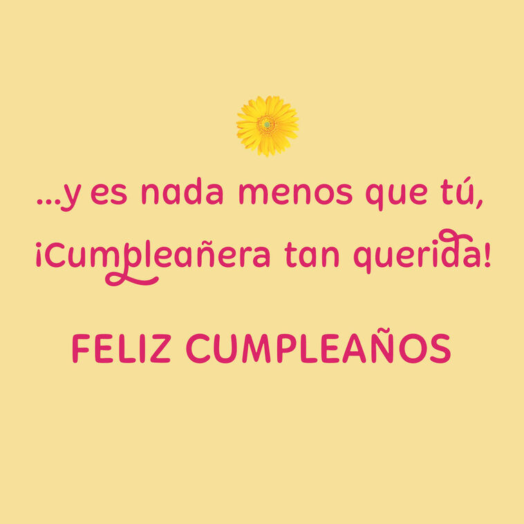 Hallmark Sweet In Every Way Spanish-Language Birthday Card For Girl