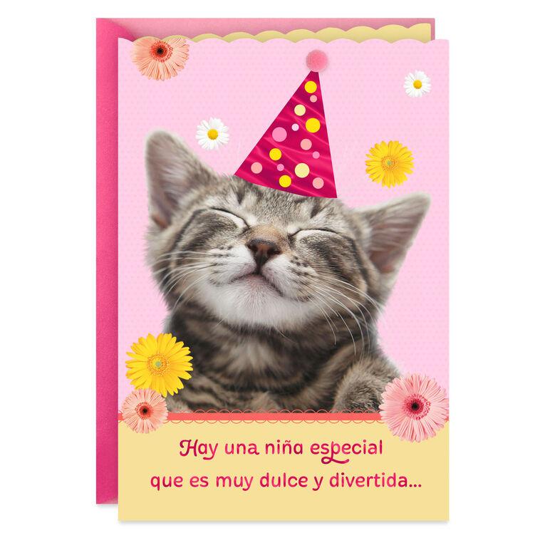 hallmark Sweet in Every Way Spanish-Language Birthday Card for Girl