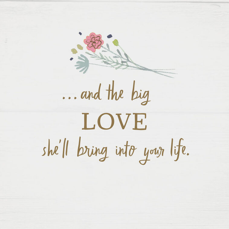 Hallmark Sweet Little Miracle Big Love New Baby Girl Card