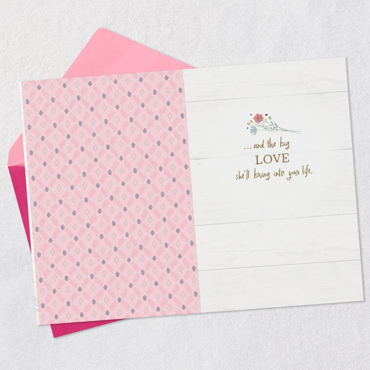 Hallmark Sweet Little Miracle Big Love New Baby Girl Card