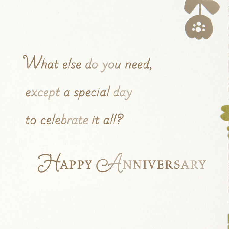 Hallmark Sweet Memories Happy Hearts Anniversary Card
