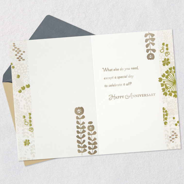 Hallmark Sweet Memories Happy Hearts Anniversary Card