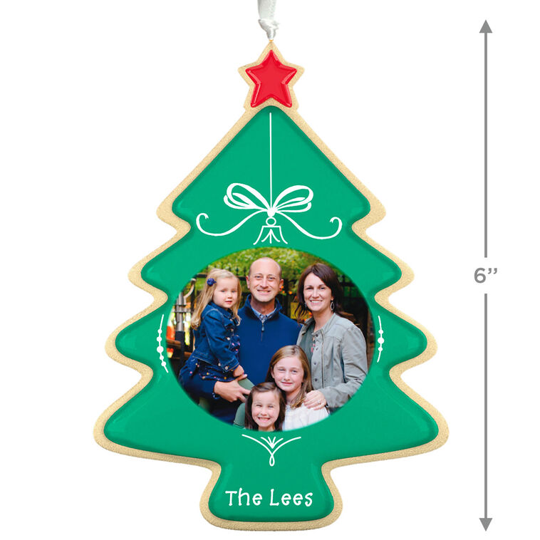 Hallmark Sweet Memories Sugar Cookie Tree Personalized Ornament Custom Oval Photo And Text