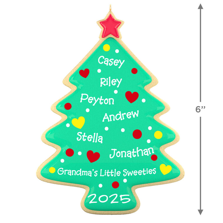 Hallmark Sweet Memories Sugar Cookie Tree Personalized Ornament Custom Text