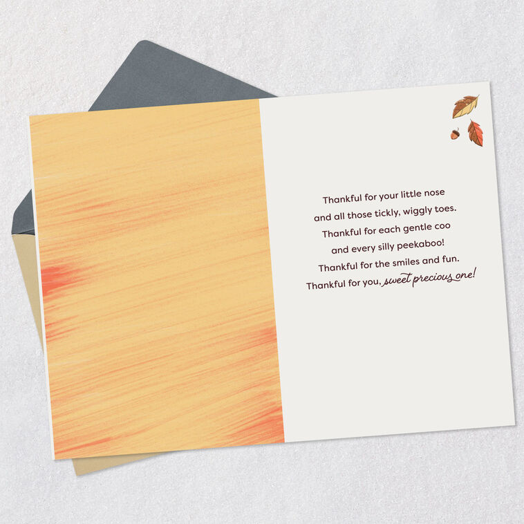 Hallmark Sweet Precious One Baby's First Thanksgiving Card