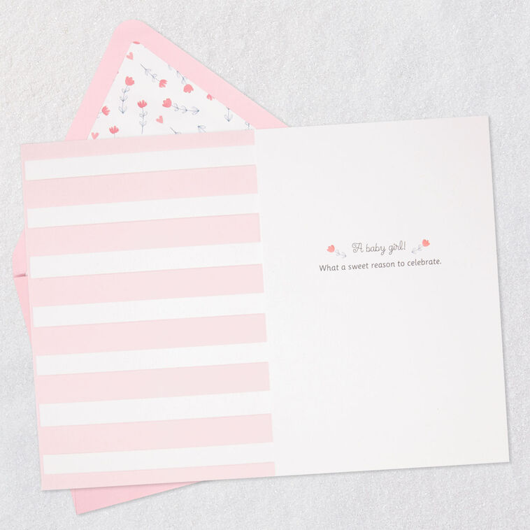 Hallmark Sweet Reason To Celebrate New Baby Girl Card