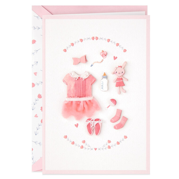 hallmark Sweet Reason to Celebrate New Baby Girl Card