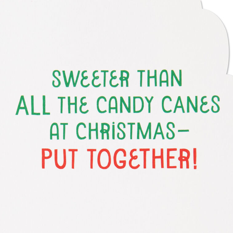 Hallmark Sweeter Than Candy Canes Christmas Card For Grandson