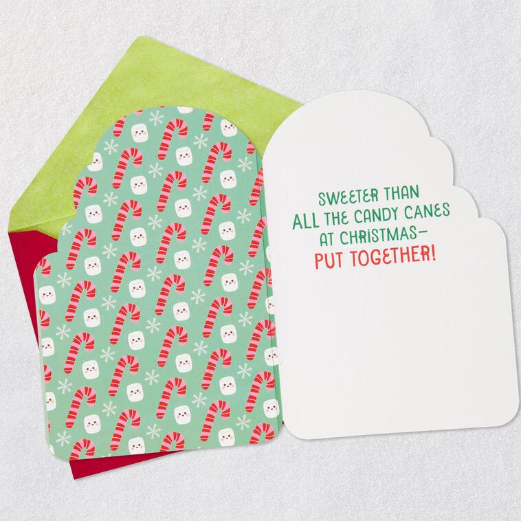 Hallmark Sweeter Than Candy Canes Christmas Card For Grandson