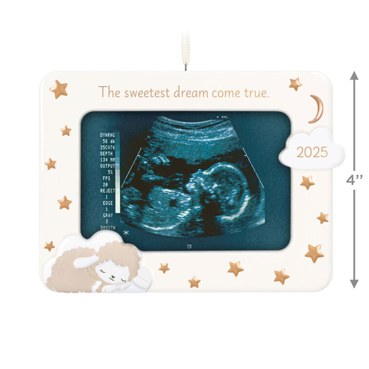 Hallmark Sweetest Dream Come True 2025 Photo Frame Porcelain Ornament