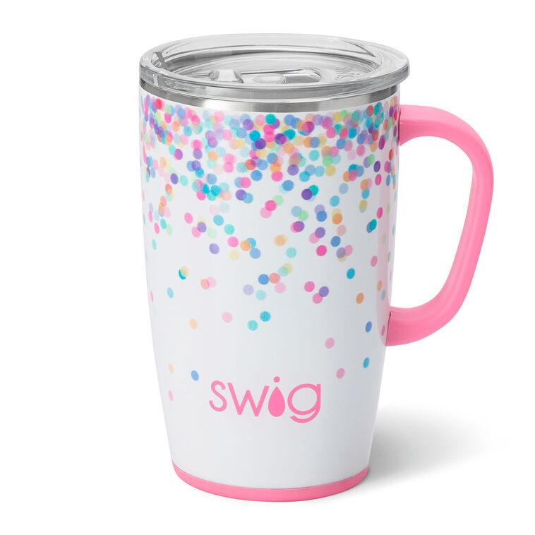 hallmark Swig Confetti Stainless Steel Travel Mug 18 oz