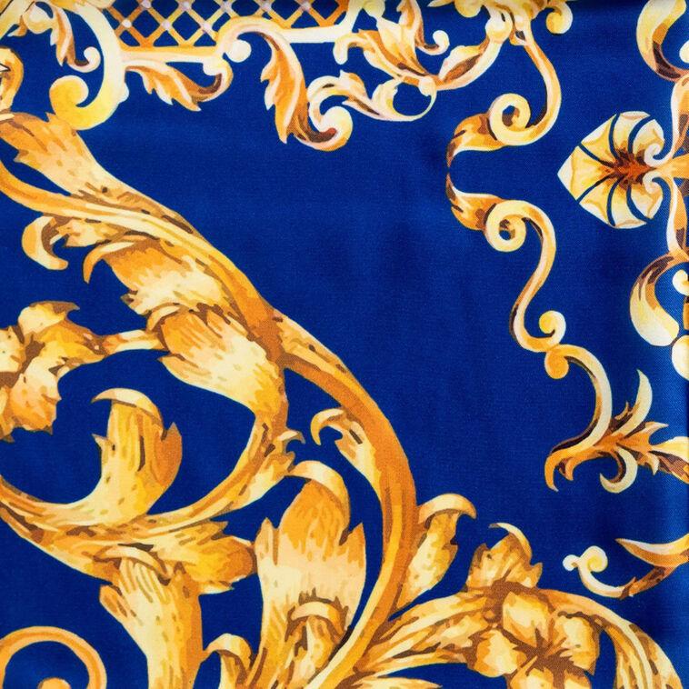 Hallmark Sylvia Mollie Be Bold Blue And Gold Fashion Scarf