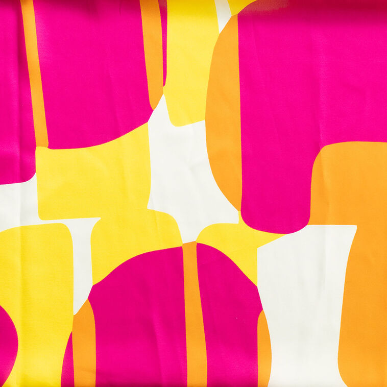 Hallmark Sylvia Mollie Orange And Pink Color Block Scarf