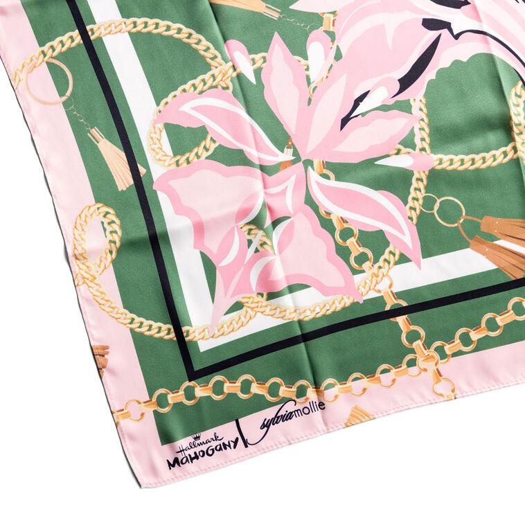 Hallmark Sylvia Mollie Pink And Green Dream Fashion Scarf