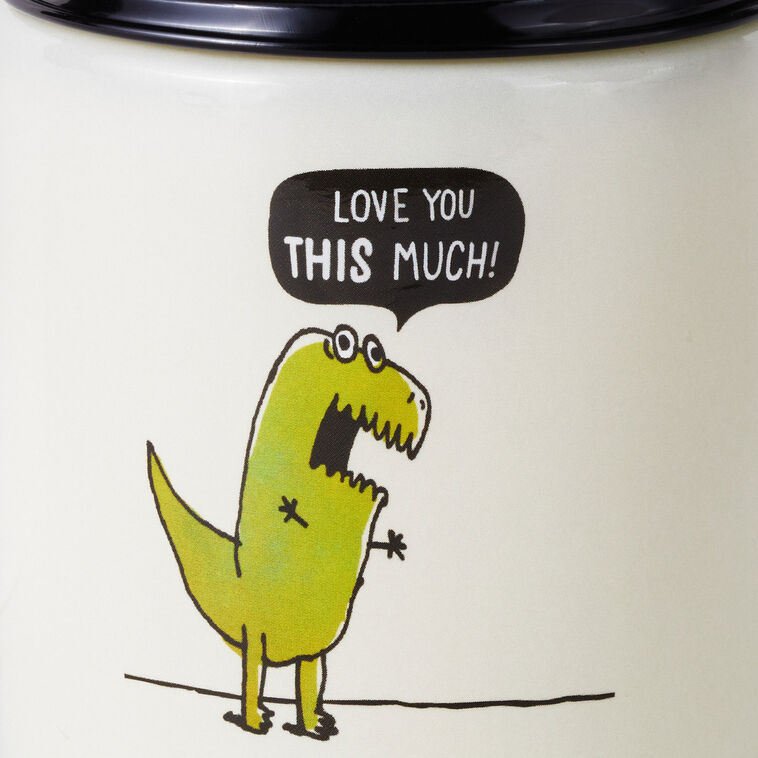 Hallmark T-Rex Love You This Much Scented Single-Wick Jar Candle 7 Oz