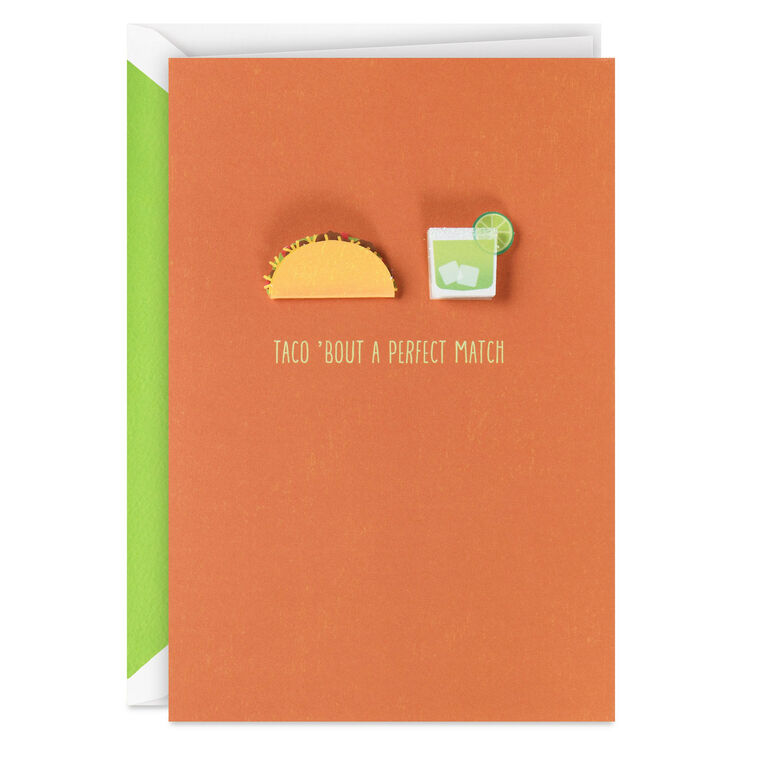 hallmark Taco 'Bout a Perfect Match Funny Anniversary Card