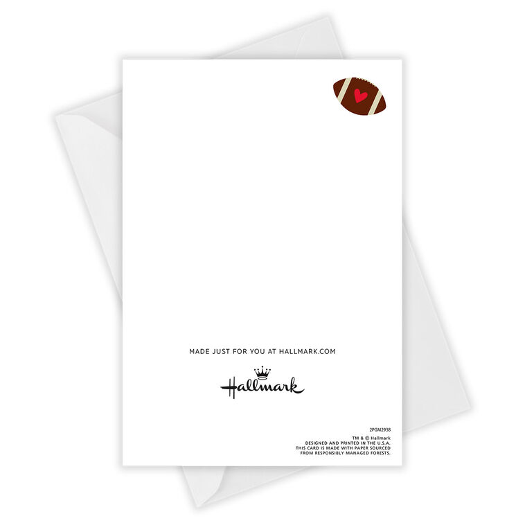 Hallmark Team Us Football Custom Love Card For Spouse