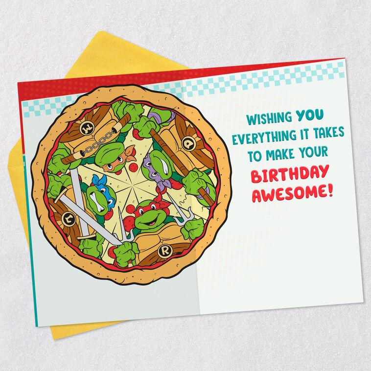 Hallmark Teenage Mutant Ninja Turtles More Pizza Birthday Card For Nephew