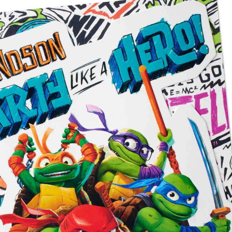 Hallmark Teenage Mutant Ninja Turtles: Mutant Mayhem Party Like A Hero Birthday Card For Grandson