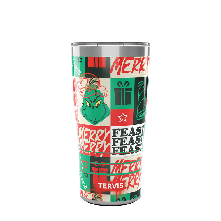 hallmark Tervis Dr. Seuss Grinch Merry Feast Stainless Steel Tumbler 20 oz