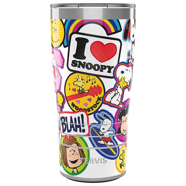 hallmark Tervis Peanuts Sticker Collage Stainless Steel Tumbler 20 oz