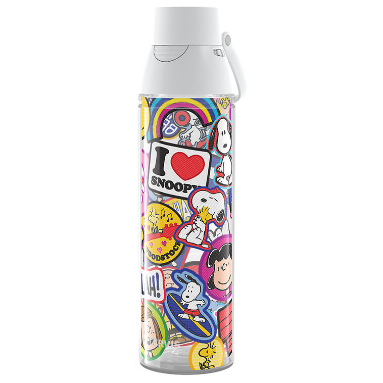 hallmark Tervis Peanuts Sticker Collage Water Bottle 24 oz