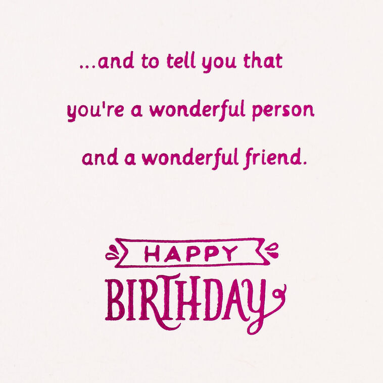 Hallmark Thank You For Being In My Life Birthday Card For Friend