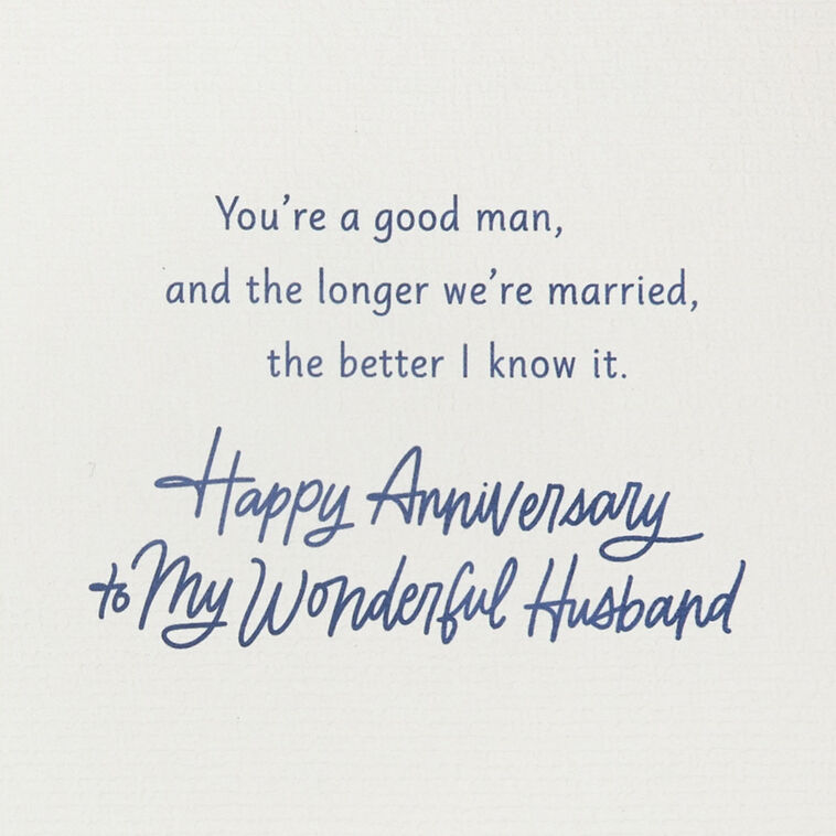 Hallmark Thank You For Being There Anniversary Card For Husband