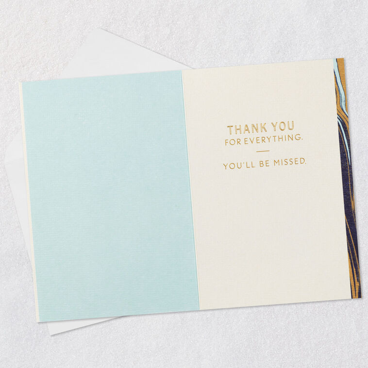 Hallmark Thank You For Everything Goodbye Card For Coworker
