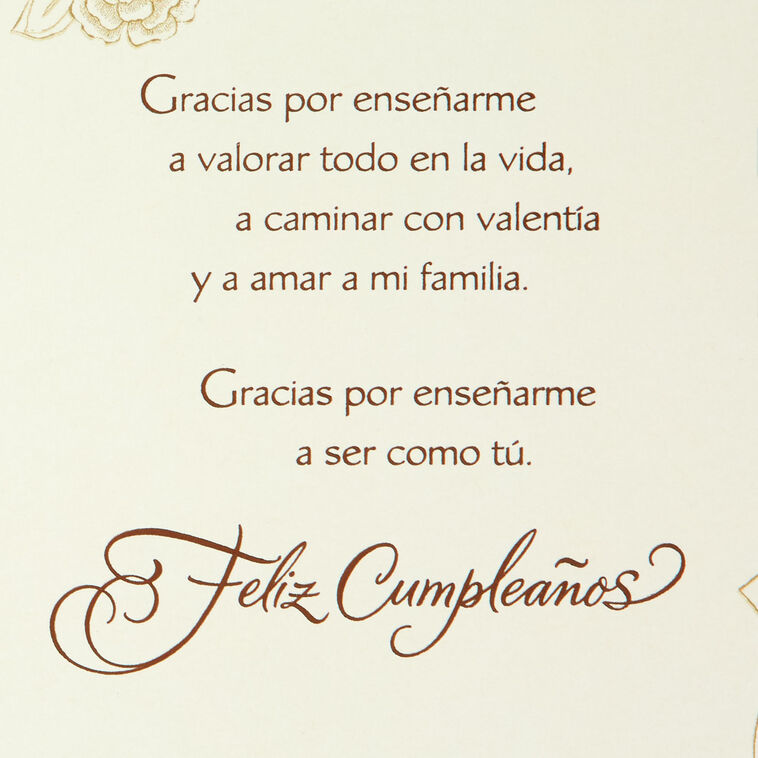 Hallmark Thank You For Everything Spanish-Language Birthday Card For Mom