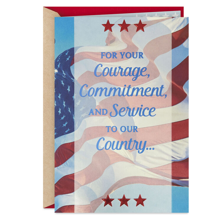 hallmark Thank You for Your Courage and Commitment Military Appreciation Card