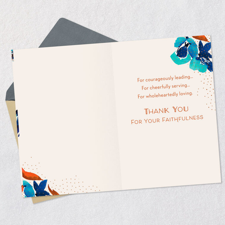 Hallmark Thank You For Your Faithfulness Religious Clergy Appreciation Card For Pastor